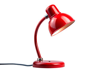 red lamp isolated