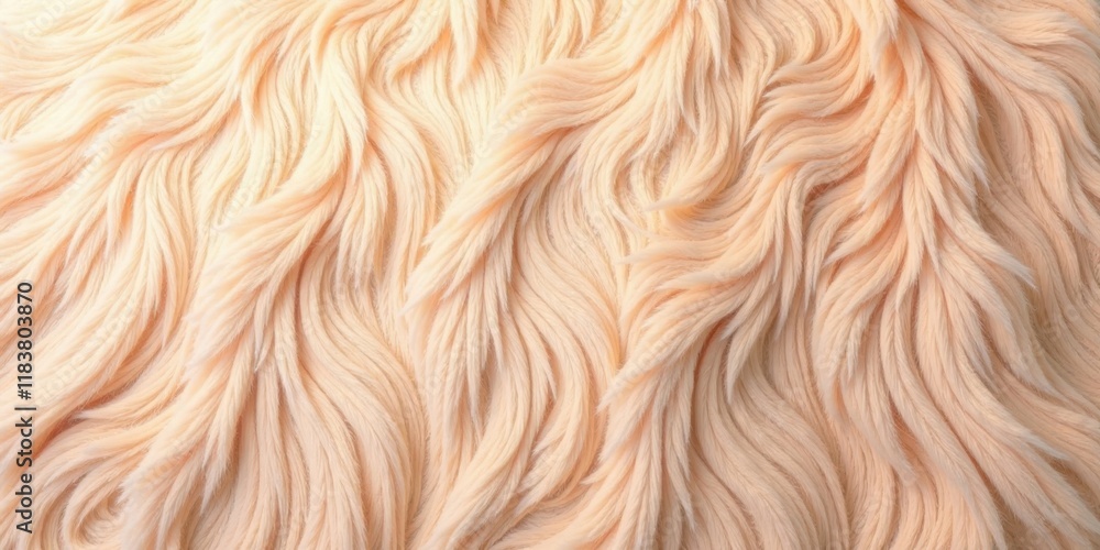 Poster Soft Peach Fuzz Texture  A Luxurious and Plush Fabric Background