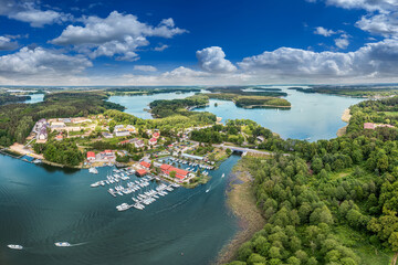 Piękna Góra, Jezioro Kisajno i jezioro Tajty.