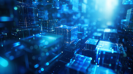Obraz premium Future technology space