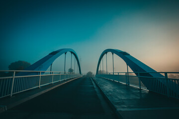 Atmospheric Fog in a European City - Emden, Germany