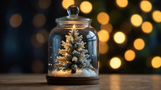 Tree in a glass gar