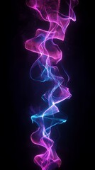 Obraz premium Vibrant Neon Abstract Digital Art Design