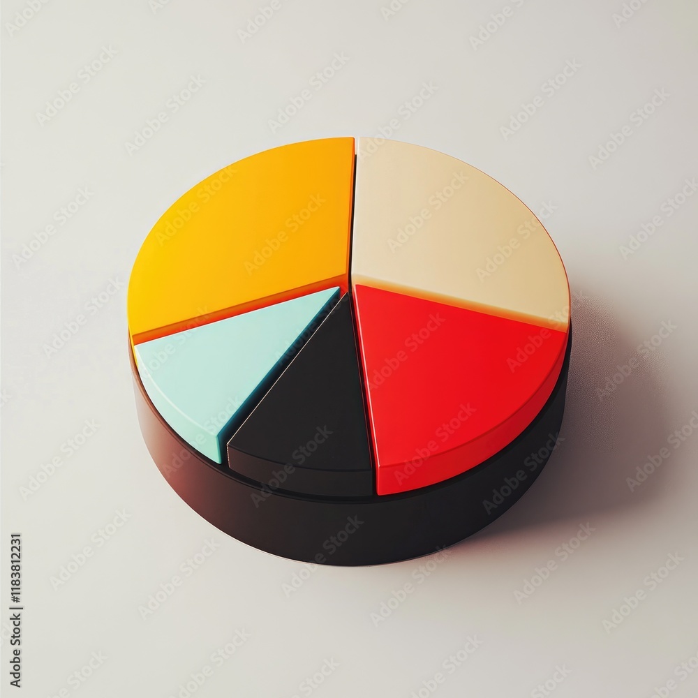 Poster these prompts combine finance with the visual appeal of d pie charts, creating dynamic and modern re
