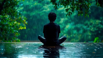 Finding Inner Peace: A Moment of Tranquility in the Rain
