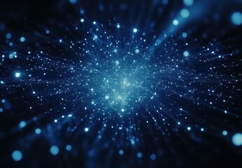 A blue sky with a lot of stars