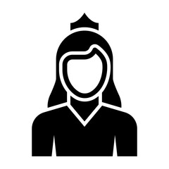 Bride Glyph Icon Design