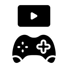 Gameplay Glyph Icon Design