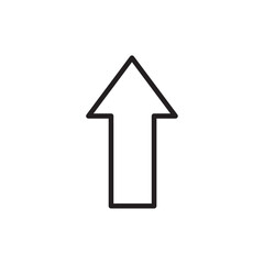 Arrow up icon Flat vector set outline