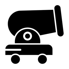 Cannon Glyph Icon Design