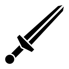 Sword Glyph Icon Design