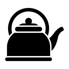 Kettle Glyph Icon Design