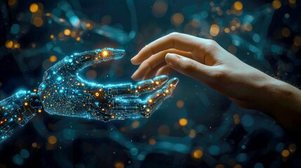 Humanity's Embrace of AI: A Visionary Technological Synergy. Exploring the future of human-robot collaboration and the potential of artificial intelligence.