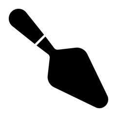 Pie Spatula Glyph Icon Design