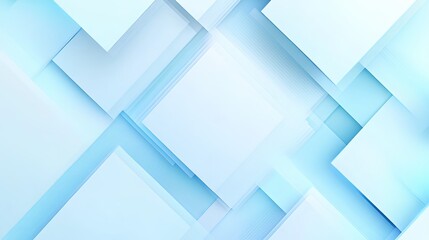 Obraz premium Abstract geometric background in soft blue hues. Minimalist composition of blue squares for corporate designs. 3D rendered illustration. 