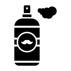 Shaving Cream Glyph Icon Design