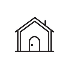 House icon Flat vector set outline
