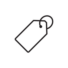 Label icon Flat vector set outline