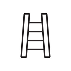 Ladder icon Flat vector set outline
