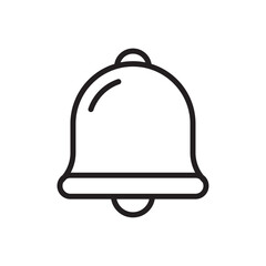 Notification icon Flat vector set outline