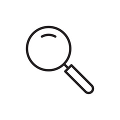 Search icon Flat vector set outline