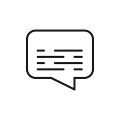 Subtitles icon Flat vector set outline