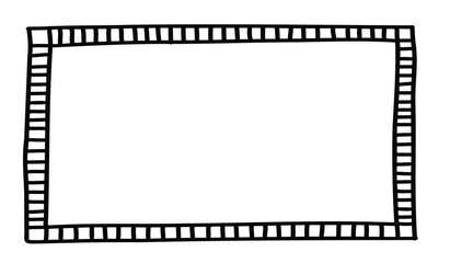 doodle picture frame hand drawn vintage sketchy shape vector collection