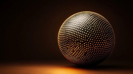 Dynamic 3d sphere design abstract studio digital art dark background