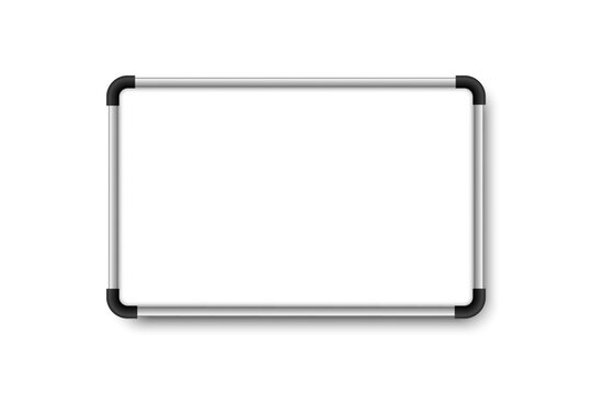 Whiteboard for office. Empty Whiteboard. Realistic White Board
