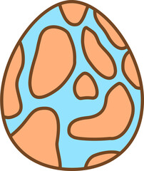 Easter Egg Colorful Illustration