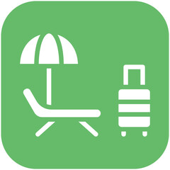 Fototapeta premium Vacation vector icon illustration of Vacation Planning iconset.