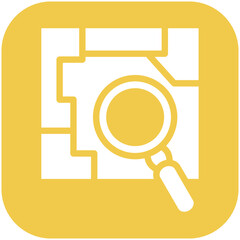 Search Map vector icon illustration of Vacation Planning iconset.