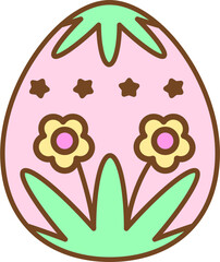 Easter Egg Colorful Illustration