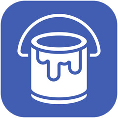 Paint Bucket vector icon illustration of Home Improvements iconset.