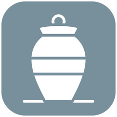 Cremation vector icon illustration of Funeral iconset.