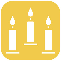 Candles vector icon illustration of Funeral iconset.