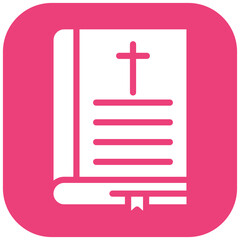 Obraz premium Bible vector icon illustration of Funeral iconset.