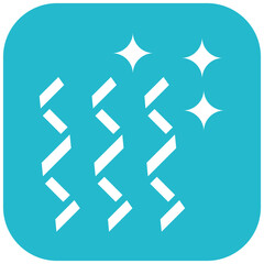 Party Ribbons vector icon illustration of Party and Celebration iconset.