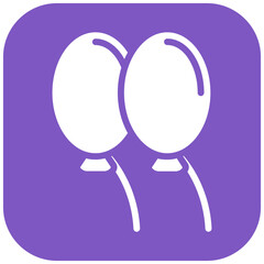 Balloons vector icon illustration of Party and Celebration iconset.