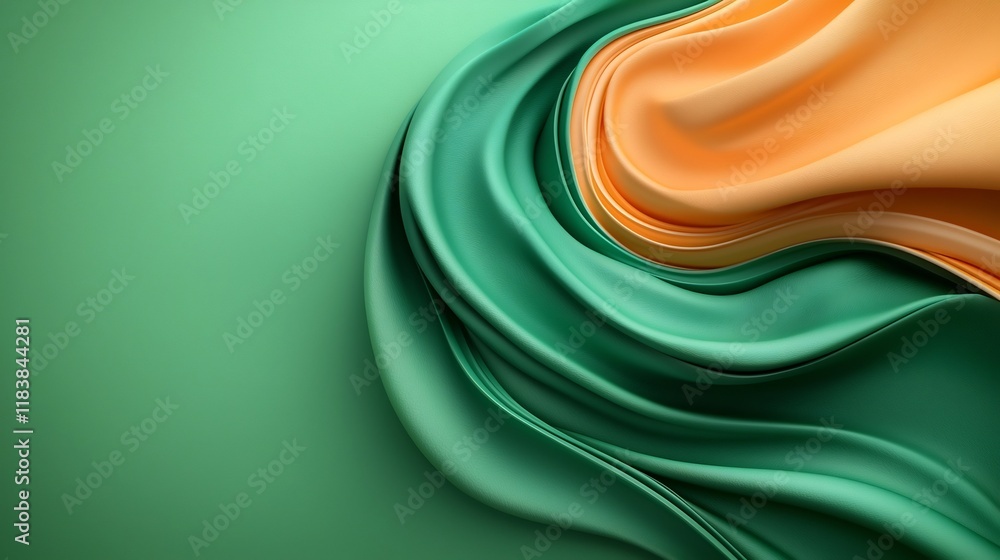 Poster mesmerizing swirls of deep emerald lush jade and soft sage coalesce into a captivating marble like c