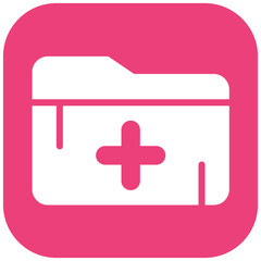 Obraz premium Medical Folder vector icon illustration of Pharmacy iconset.