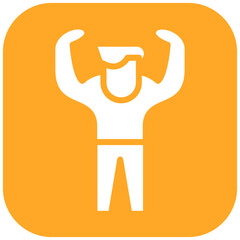 Male vector icon illustration of Pilates iconset.
