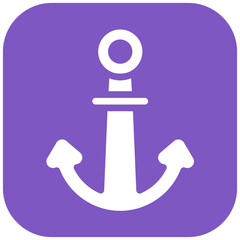 Anchor vector icon illustration of Coastline iconset.