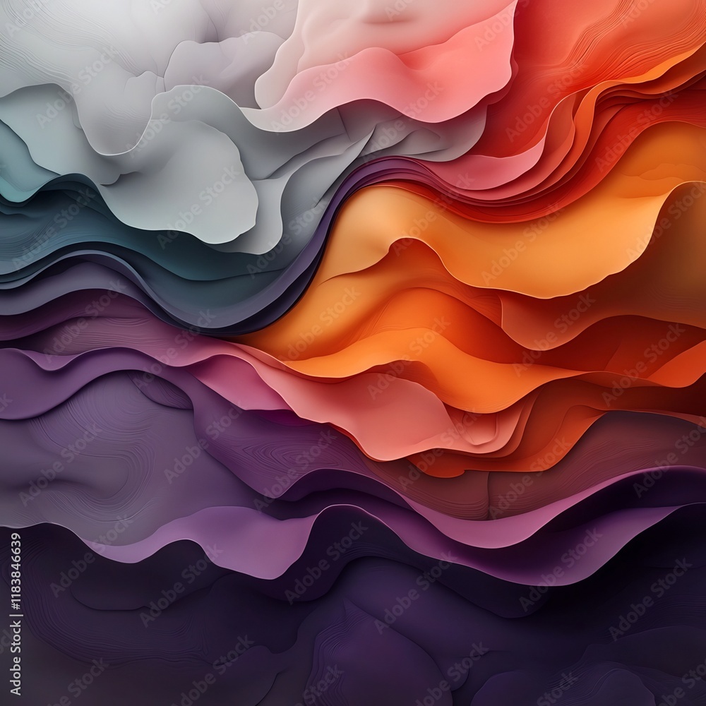 Aufkleber captivating marble like abstract pattern with rich plum eggplant and amethyst hues striking accents 