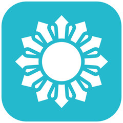 Italian Sunflower vector icon illustration of Italy iconset.