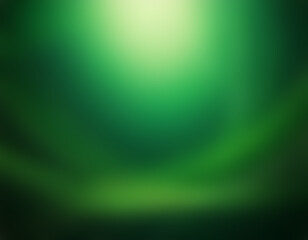Fototapeta premium Blurred green gradient background filled with vibrant, subtle hues blending seamlessly, creating a soft, glowing atmosphere evoking ethereal magic, dreamlike serenity, mystical charm, tranquil harmony