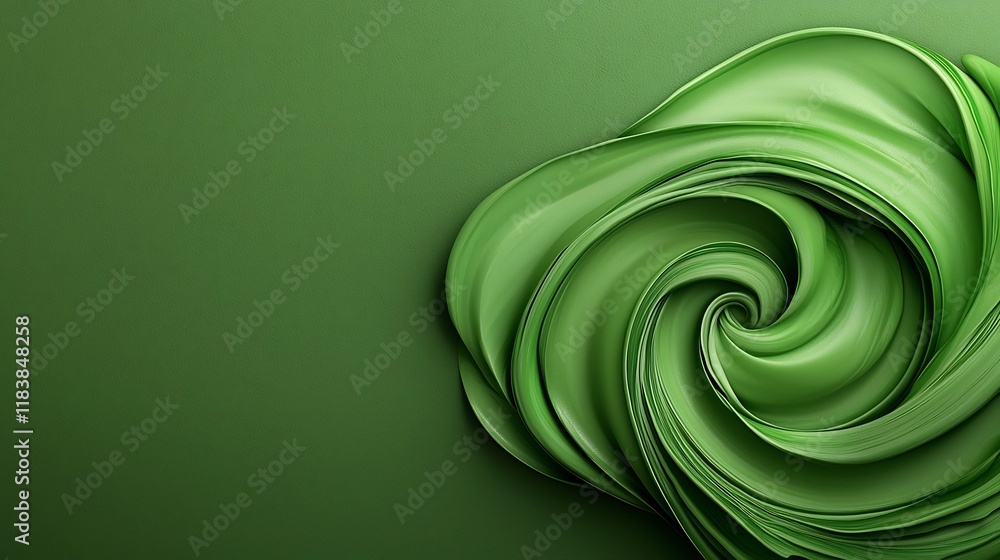 Aufkleber mesmerizing swirls of deep emerald lush jade and soft sage coalesce into a captivating marble like t