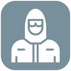 Biosecurity Suit vector icon illustration of Infectious Diseases iconset.