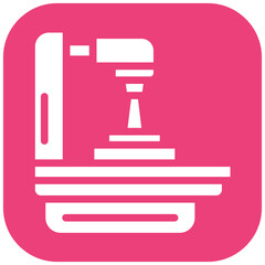 Radiation Machine vector icon illustration of Chemotherapy iconset.