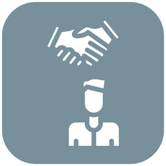 Companionship vector icon illustration of Friendship iconset.